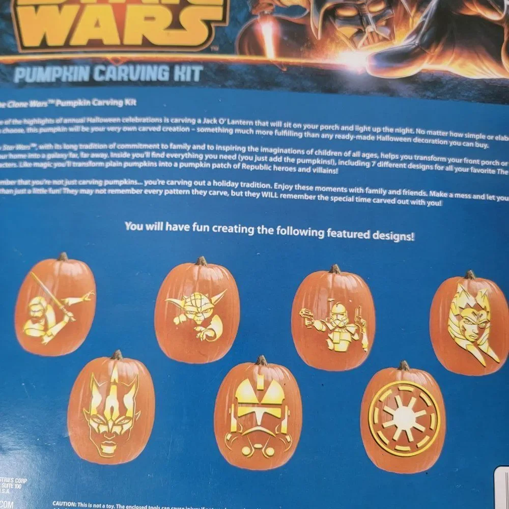 Gemmy 2013‎ Star Wars pumpkin carving kit Halloween